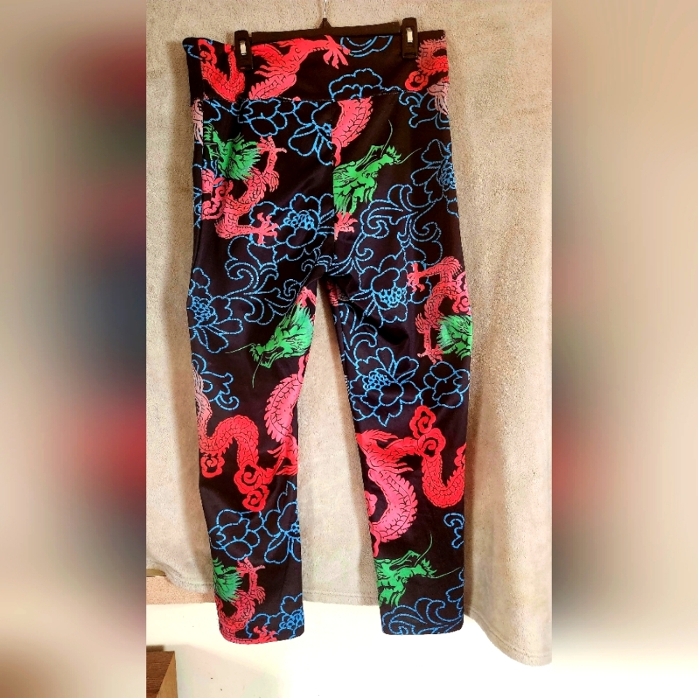 Funky Asian dragon print